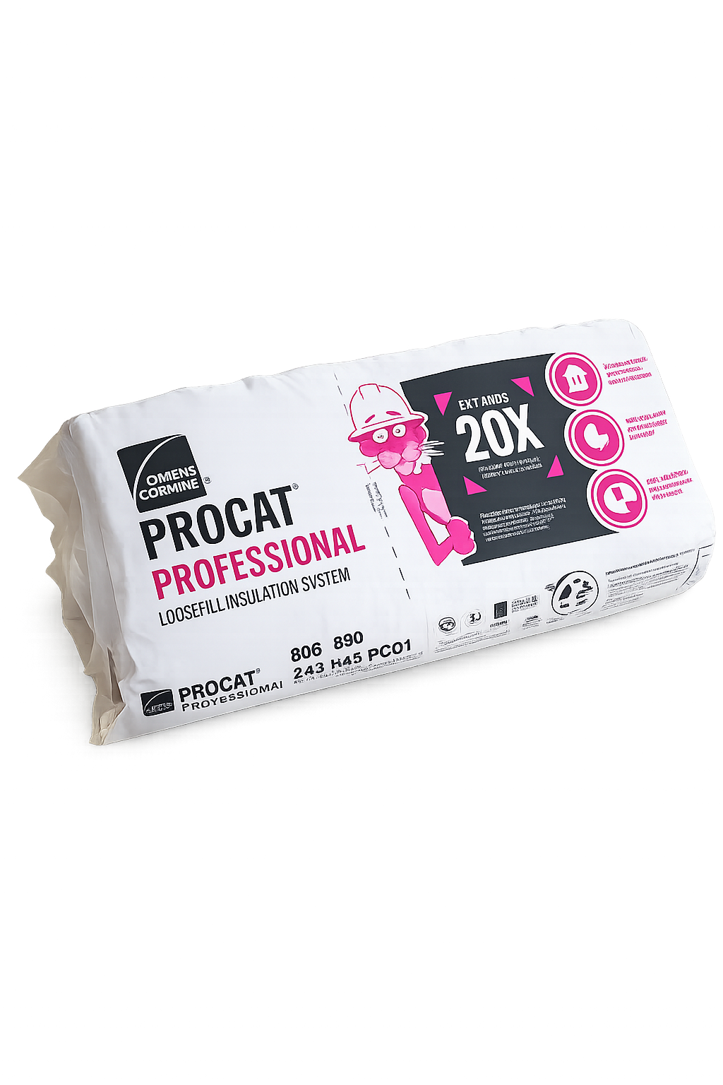Owens Corning ProCat Professional loose fill blow-in insulation bag